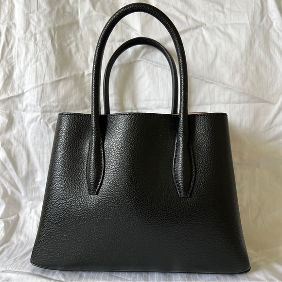 Kate Spade Small Eva Leather Satchel Crossbody Black Bag - Picture 7 of 10